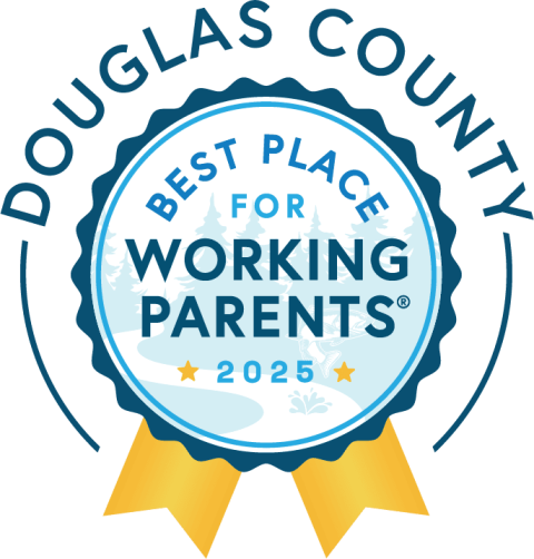 Best Place for Working Parents 2025 ribbon